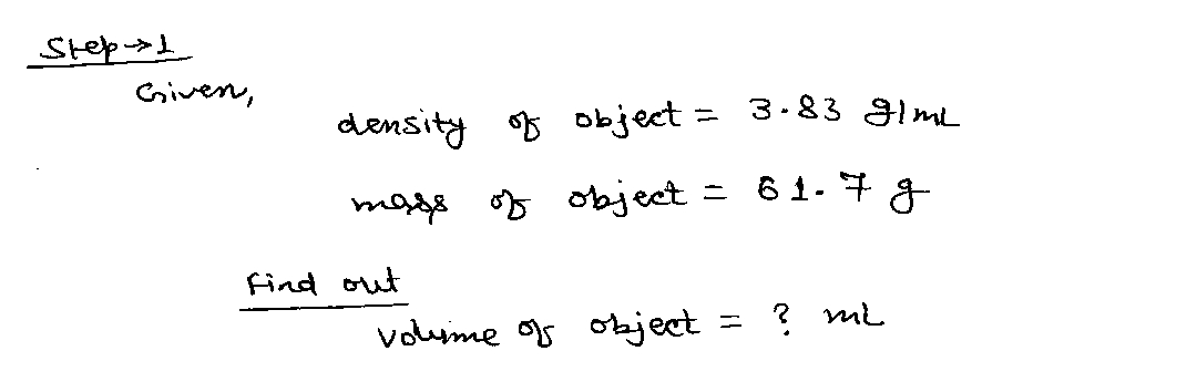 Chemistry homework question answer, step 1, image 1